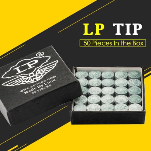Cheap Price LP Snooker Cue Tip 10mm 50 Pcs Billiards Tips Black Eight Billiard Supplies Billiards Accessories Cheap Price Tip