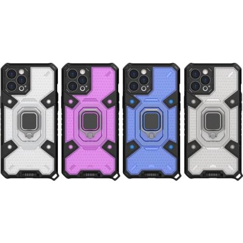 Magnetic Shockproof Armor Grip Finger Ring Stand Hard Phone Case For iPhone 11 12 Mini Pro XS Max XR X Holder Cover Coques Shell