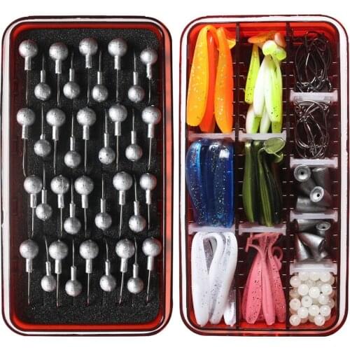 150Pcs Fishing Lure Tool Set Carp Fishing T-Tail Bait Kit Mixed Minnow Spoon Fishing Lure Soft Fishing Accessories In Box