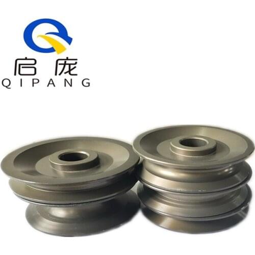 Qipang guide wire roller U/V/H groove, inner hole 20mm,outer diameter 100mm, thickness 25mm