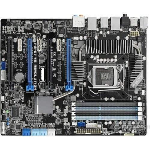 Original motherboard for P8P67 WS Revolution LGA 1155 DDR3 VGA USB3.0 32GB for 32nm cpu P67 desktop motherboard free shipping