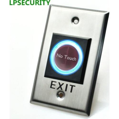 NO/NC no touch Door lock and gate access control switch/ir sensor exit release push button