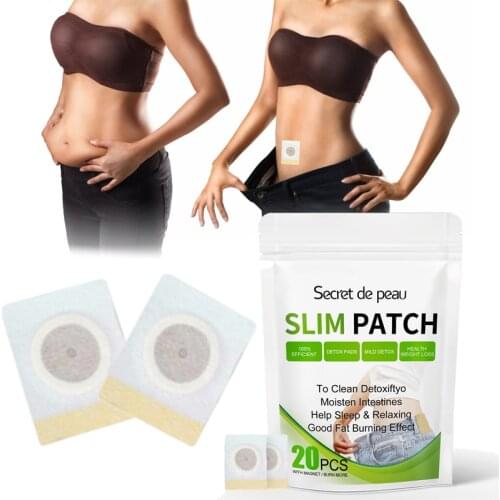 Secret De Peau Slim Patch Fast Burning Fat Natural Herbs Navel Sticker Losing Weight Cellulite Losing Weight Cellulite Fat Burne