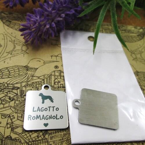 10pcs--"Lagotto Romagnolo"dog lover stainless steel charms more style for choosing DIY Charms pendants for necklace
