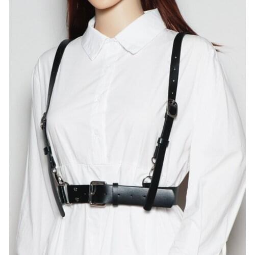 Leather Harness for Women Streetwear Waist Belt Punk Clothing Accessories Harajuku Designer Clothes Women Luxury Garters Gothic