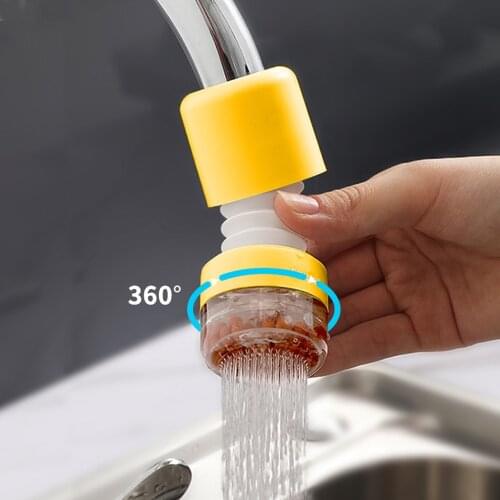 Rotatable Filter Pressurized Shower Nozzle Filter Water Filter Swivel Head Kitchen Faucet Bubbler Extender Splash-Proof Water