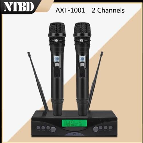 NTBD KTV Party Conference Speak Stage Performance Black/Red Color AST-100 Professional Wireless Microphone Constant Frequency