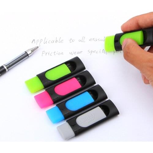 1pcs Ink Eraser Friction 50mm*20mm Rubber Eraser Creative Stationery Kids Gift School Supplies For Erasable Pen