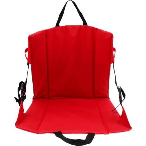 Folding Seat Cushion Chair Back Pad For Camping Picnic Garden Stadium Bleacher