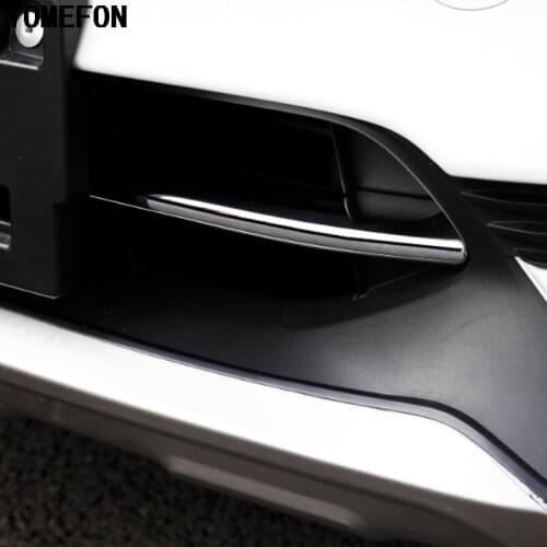 TOMEFON Stainless Steel For Mazda CX-5 CX5 2017 2018 Front Grille Grill Bottom Cover Decoration Sticker Car Styling Accessories