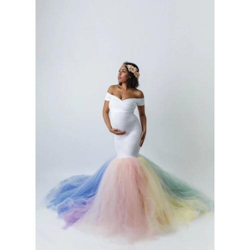 Vintage Long Sleeve Lace Maternity Photography Props Clothes Pregnancy Maternity Dresses Two Pieces