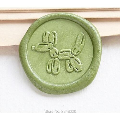 Balloon dog Seal Stamp,Cute seal stamp,cute animal wax Seal Stamp Kit,invitation seals,gift packing Party seal