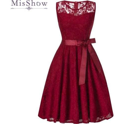 In Stock Burgundy Full Lace Cocktail Dresses Sexy Short Homecoming Dress Formal Dress Little Black Dress Women Short Prom Gown