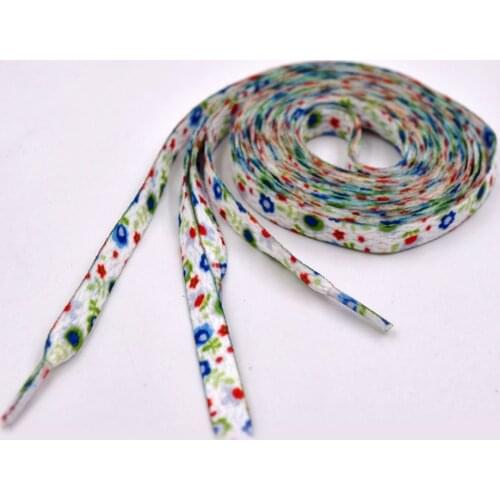 1 Pair New Small Fresh Printing Series Shoelaces Polyester Shoe Laces Pattern Sports Casual Laces Sneaker Boots Shoe Strings
