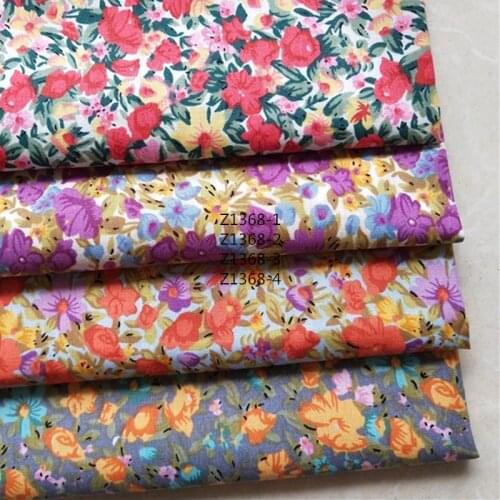 100% cotton poplin ladies and childrens dresses, plant florets textiles, cotton woven fabrics, DIY handmade clothing fabrics