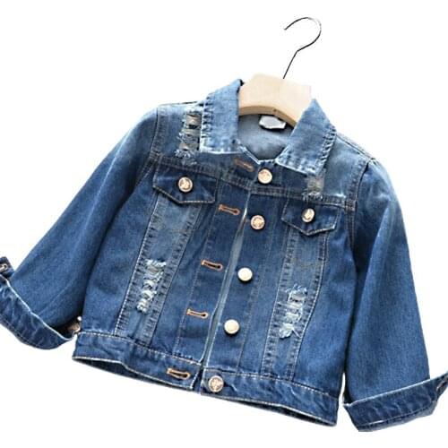 2020 New unicorn Girls Jackets Graffiti Cowboy Teens Outerwear embroidery Girls coat Childrens Clothing Kids Jean Jacket 2-12Yrs