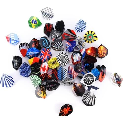 30/60/90/150pcs Dart Flights Multiple Styles Colorful PET Darts Flights high quality durable PVC Dart Accessories