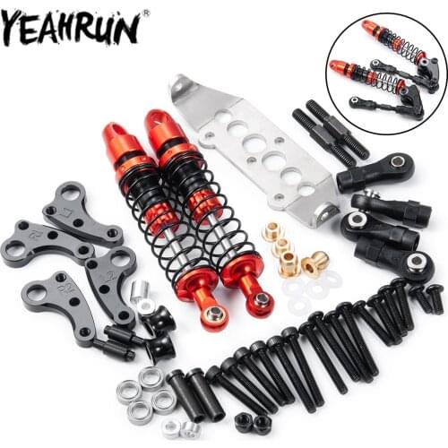 YEAHRUN RC Car Suspension Shock Absorber Cantilever Kit for 1/10 RC Crawler Traxxas TRX4 TRX-4 Shocks Upgraded Parts