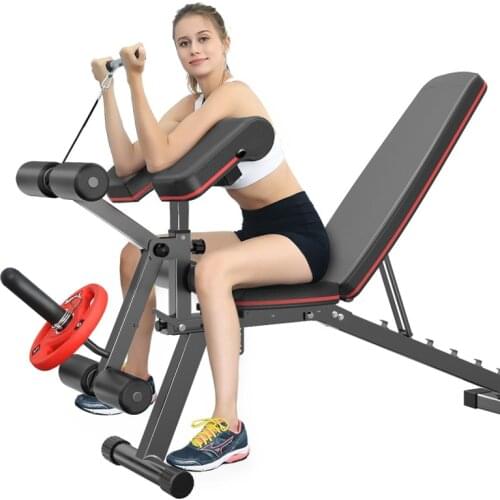 Household Sit-Ups Fitness Equipment Multifunctional Fitness Chair Leg Trainer Bird Bench Dumbbell Bench