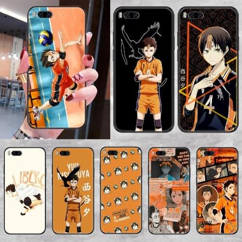 Yu Nishinoya Haikyuu Phone case For Xiaomi Mi Max Note 3 A2 A3 8 9 9T 10 Lite Pro Ultra black silicone shell luxury funda art