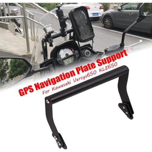 Versys650 KLE650 Stand Holder GPS Navigation Plate Bracket Mobile Phone Holder for Kawasaki Versys650 15-20 2018 Support Bracket
