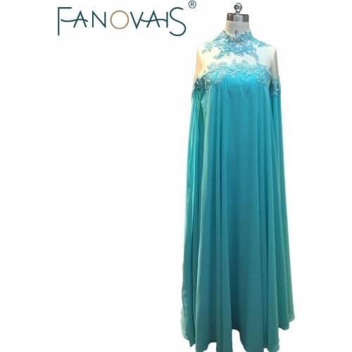 Elegant Evening Dresses 2019 Long Sleves Evening Gowns Plus Size Prom Dress vestido de festa Formal Dress Evening Wear