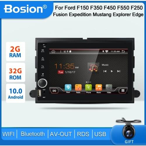 Bosion 2 din Android 10 For Ford Fusion Expedition Explorer F150 Escape Edge Mustang 2006-2009 auto radio headunit SWC WIFI BT