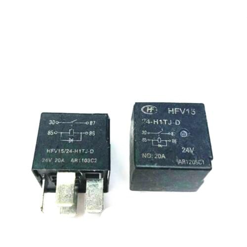 HOT NEW 24V relay HFV15 24-H1TJ-D HFV15-24-H1TJ-D HFV15 24 H1TJ D HFV1524H1TJD 24VDC DC24V 24V 4PIN