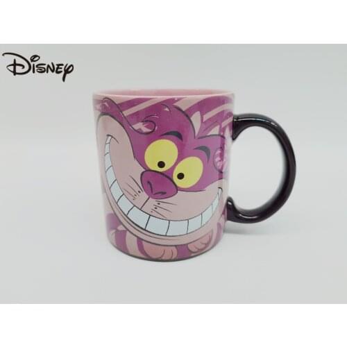 Disney Wonderful Cat Cartoon Ceramic Mug Cheshire Cat Big Bowl Mug Alices Adventures In Wonderland Big Mouth Cute Coffee Mug