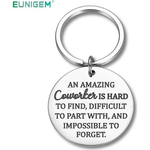 Coworker Key Ring Leaving Gift for Men Women Keychain-Going Away Gifts New Job Key Chain Thank You for Employees Boss Colleagues