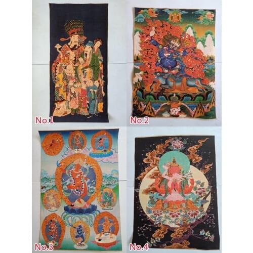 Collection China Tibet Nepal Thangka Painting Fortune Exorcism Ping An Town House/5 Styles/13