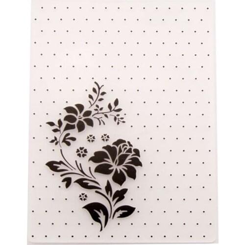 Plastic Embossing Folder Template DIY Scrapbook Photo Album Card Making Decoration Crafts Flower