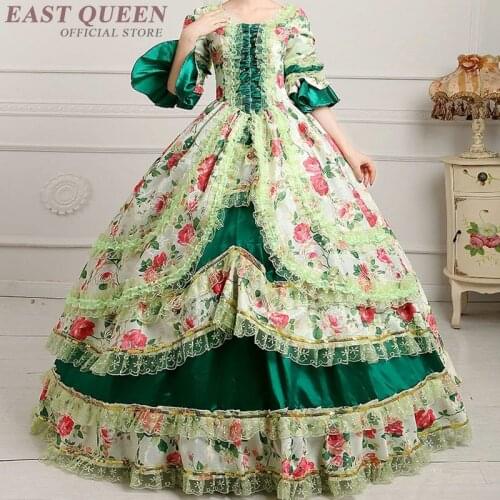 18th century dress mid modern medival renaissance festival cosplay costume dress gothic party princess gowns dresses FF1033
