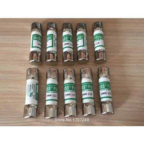 Free Shipping 10pcs/lot BUSS FUSE DMM-B-11A DMM-11A 10x38mm 1000V 11A for FLUKE Fluke Multimeter F87V/F175/F177/F179/F287/F289