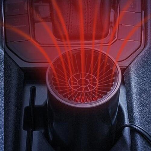 Car Heater 12V Heating Fan Air Purifier Mini Car Windshield Heater Windscreen Defrost Defogger Portable Car Electric Heater