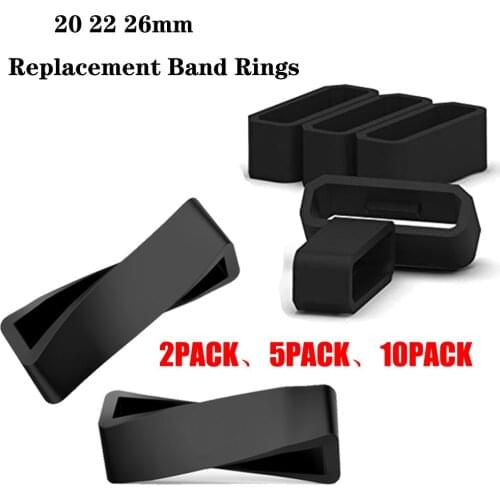 Rubber keeper For Garmin Fenix 6S 6X 6 Pro 5X 5S 5 Plus strap rubber loop for Forerunner 245 Watch buckle silicone accessories