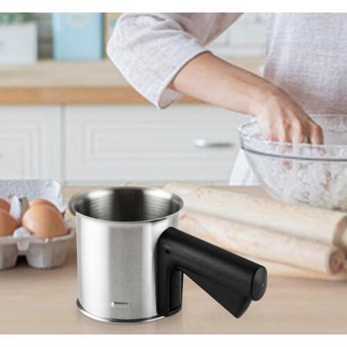 Mesh Strainer Cup-shaped Semi-automatic ABS Hand Pressure Type Mesh Sieve Baking Tool Stainless steel flour sieve