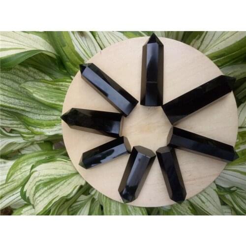 Special offer 1kg 100% natural black obsidian wand point reiki healing chakra quartz crystals for home decoration fengshui