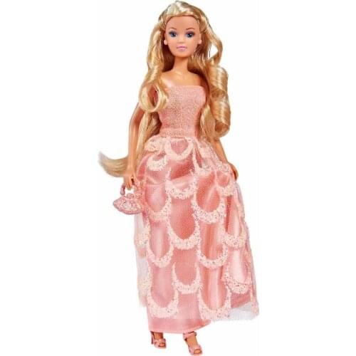 Steffi Love Charming Dream Doll- Blonde Doll in Pink Dress-Stylish Doll (with surprise gift)