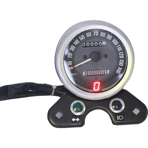 Universal Motorcycle Odometer Speedometer Meter Gear Digital LCD Display 9.5cm Mounting Hole Motorcycle Odometer