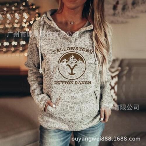 Spring New Popular Print Casual Long Sleeve Hooded Top with Cap Collar Regular Sleeve Top elegant vestidos Femme Streetwear 2021