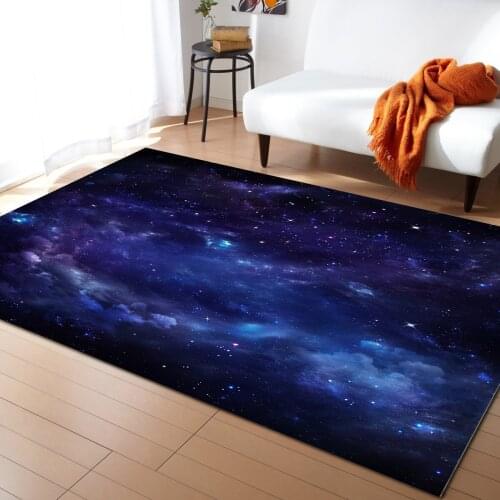 Star Universe Pattern Carpets for Living Room Bedroom Area Rug Kids Room Play Mat 3D Printed Home Large Carpet