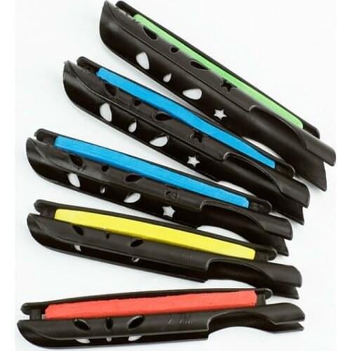 10Pcs/lot Random Color Fishing Coiling Card Hand Pole Plate Winding Wrapped Wire Board Line Container Fishing Rod Clips Tackles