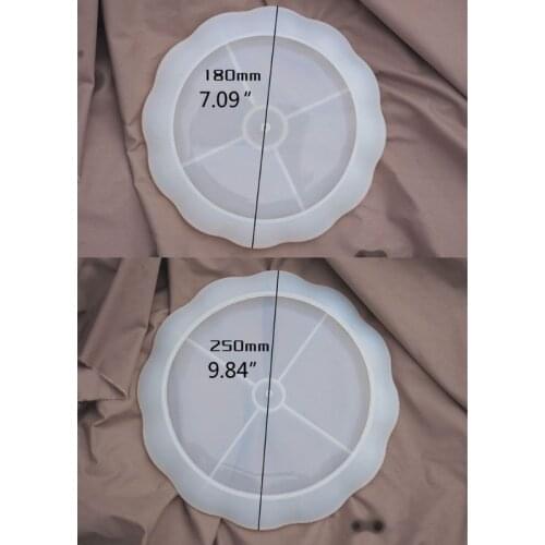 2 Tier Cake Fruit Food Plate Stand Resin Casting Mold Big Plate Fruit Tray Mold