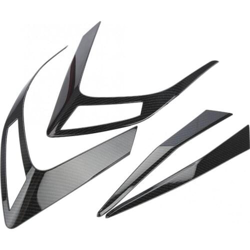 4Pcs Carbon Fiber Style Rear Tail Light Cover Decoration Frame For Honda Civic - car styling accessories