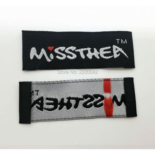 Free shipping clothing woven labels/collar labels/garment t-shirt jacket embroidered tags/brand printing 1000 pcs a lot