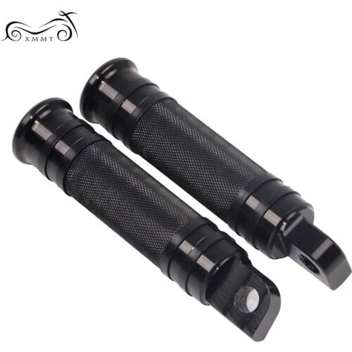 Black Aluminum Male Mount Foot Pegs Footrests Footpeg For Harley Bad Boy Blackline Dyna Electra Glide