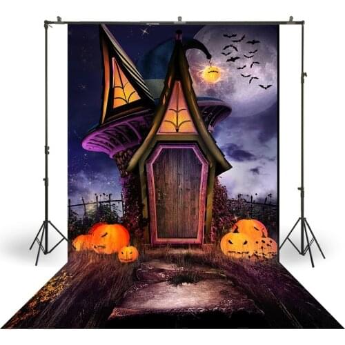 HUAYI Photography Backdrop Newborns Baby Birthday Studio Photo Background Halloween Day Pumpkin Festival Photo Backdrops XT-6071