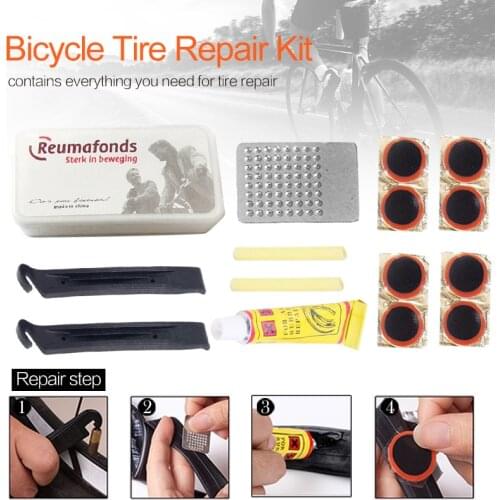 Glue High Quality Round Bicycle Bike Tire Tyre Rubber Patch Piece Portable Cycling Puncture Repair Tools Kits Outdoor Accessory