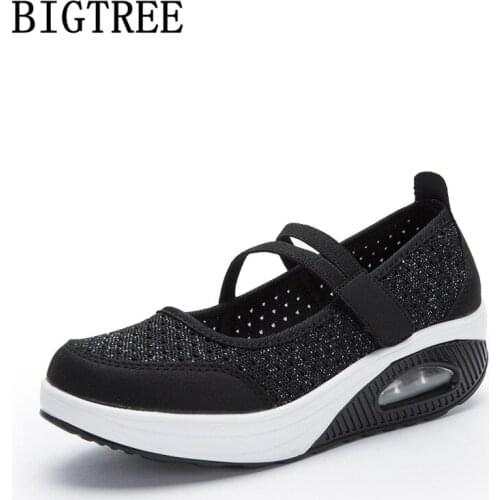 White Platform Sneakers Wedge Sneakers Vulcanized Shoes Women Casual Shoes Brand Summer Sneakers For Women Breathable Mesh Shoes